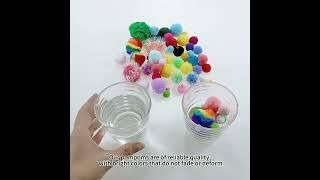 Pompoms of various materials and sizes are available.#pompom  #diymaterials  #chenillestems