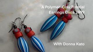 A Polymer Clay Tutorial: Earrings, Circa 1999