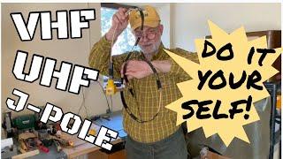 Make a gift for yourself! VHF/UHF J-Pole antenna DIY of a ribbon cable.