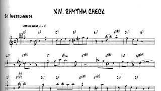 XIV - RHYTHM CHECK - Bob Mintzer: 14 Blues & Funk Etudes - For Bb