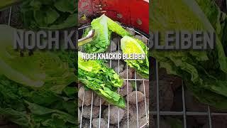 Gemüse grillen: Römersalat mit Senfdressing