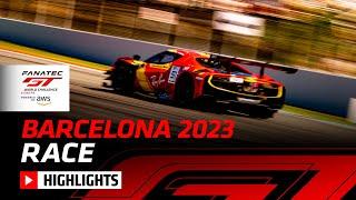 Race Highlights | Barcelona 2023 | Fanatec GT World Challenge Europe Powered by AWS