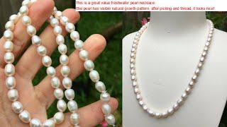 Cmallforhappylife: Easy DIY freshwater pearl necklace pick, thread, be patient, value double DL160