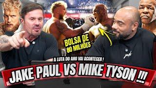 JAKE PAUL VS MIKE TYSON - A LUTA DO ANO - REAGIMOS AOS TREINOS E AO SHAPE DELES - QUEM VAI VENCER?