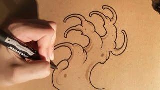 How to Draw Tattoo Waves by thebrokenpuppet