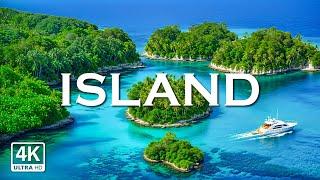 Island 4K Amazing Aerial Film  - Relaxing Piano Music -  Scenic Relaxation 4K UHD video