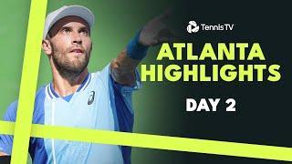 Coric Battles Mayot; Nakashima, Rinderknech & McDonald Feature | Atlanta 2024 Day 2 Highlights