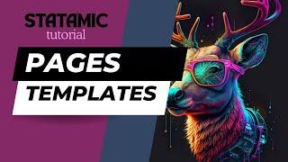 3 - Creat Pages and Custom Templates - Laravel Statamic Tutorial