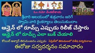 meena telugu updates | tirumala online rooms for April, May, June-2022|TTD updates 25.3.22