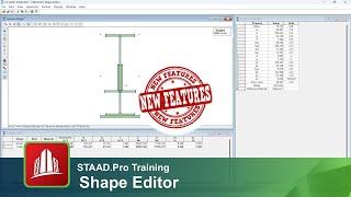 Using the Shape Editor in STAAD.Pro