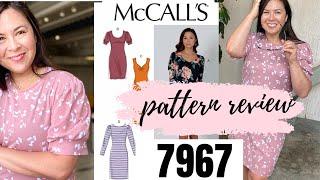 MCCALL'S #7967 PATTERN REVIEW, THIS DRESS PATTERN IS EASY AND GREAT FOR BEGINNERS. #M7967