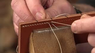 How to Hand Stitch Leather - Saddle Stitch -  Modern Style - Tutorial Part 3