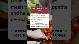 Drink Water Before Meals: Curb Hunger & Lose Weight Faster #usaweightloss #weightlosssupplements