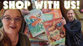 Vintage Ephemera MOTHERLOAD | Antique Store Shop-a-long With US | New Albany, Indiana