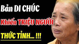 XÓT XA! Bản DI CHÚC Của Mẹ... Khiến Triệu Người Con Phải THỨC TỈNH - Triết Lý Vàng