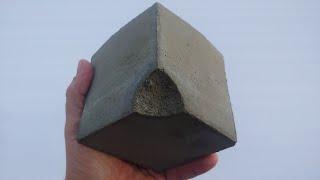 DIY Concrete Cube Art