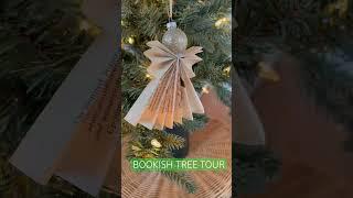 All the book ornaments on my book inspired Christmas tree #booktube #bookmas