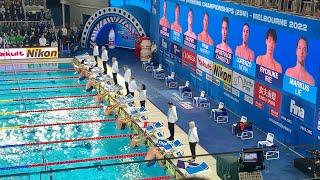 Men’s 100m Backstroke Semi-Final 2 - 2022 FINA World Short Course Swimming Championships