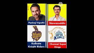 Favourite IPL team's of Indian actors (part-1).#ipl #actor#rcb #csk#mi