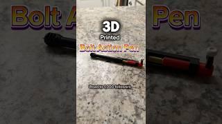 3D printed Bolt action pen, day 5 of on the road to 1,000 followers #3dprinting