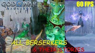 Last 30 SEC of EVERY BERSERKER and their HISTORY WITH MIMIR | God of War Ragnarok | 60 FPS