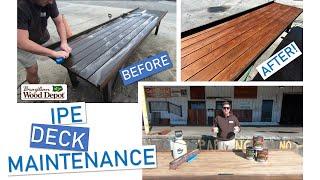 UPDATED Ipe Deck Maintenance (FULL Cleaning and Oiling)