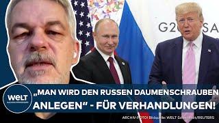 UKRAINE-KRIEG: Russen zu Friedens-Verhandlungen zwingen? Trump holt die Daumenschrauben raus