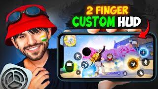 i Got World's Fastest [ 2 FINGER ] Custom HUD - Free Fire | Top 3 Pro Custom HUD In 2024