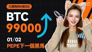 BTC多空爭奪白熱化？PEPE將迎來新的主升浪？ #比特幣 #以太坊   #btc  #meme #加密货币 #crypto  #pepe    丨1.02丨大漂亮的K線日記 丨