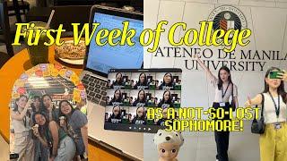 FIRST WEEK OF COLLEGE / UNI VLOG  (sophomore year week in my life at ateneo) | Alyssa Lyanne