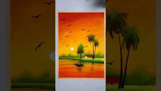 Oil Pastel Drawing For Beginners  #art #drawing #shortsfeed #shorts #viral #youtubeshorts #trending