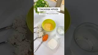 Takaran MPASI menurut Kemenkes #mpasi #resepmpasi #mpasi6bulanpertama