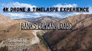 4K Timelapse & Drone Experience along Banks Lowman Rd, Idaho