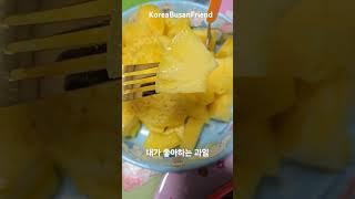 내가 좋아하는 과일 파인애플 #파인애플 #koreabusanfriend