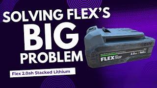 Can This Solve Flex's BIG Problem? Flex 2.0ah Stacked Lithium!