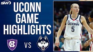 UConn vs Holy Cross (12/03/24) | UConn Women's Basketball Highlights | SNY