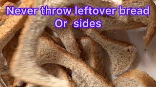 Never throw leftover bread/ side |leftover bread idea #leftover #bread #leftoverbread #food #recipe