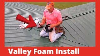 How To Do Metal Roof Valley Foam Insulation