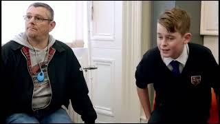 Funny cheeky Scottish kid with Tourette’s swearing and insulting people