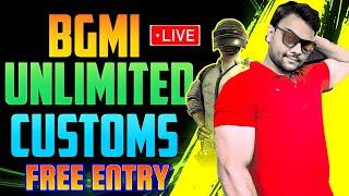 BGMI Custom Room live - Free Entry for All