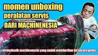 unboxing peralatan servis hp dari machinenesia