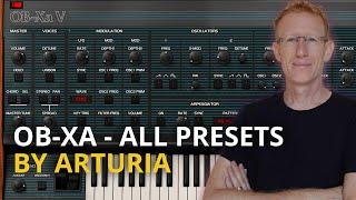 Arturia OB-Xa V - FULL PRESET RUN