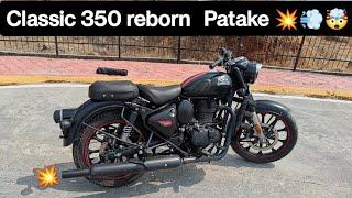 Royal Enfield Classic 350 Reborn long Punjab silencer sound 