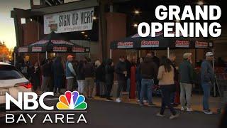 Long line forms outside Pleasanton Costco before grand opening