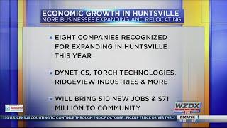 Huntsville/Madison County Chamber announced today 8 projects that have/will bring over 500 jobs to t