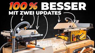 Wie man mit zwei Updaten die Dewalt 7492 zu einer perfekten Säge erweitert.