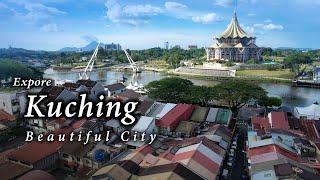 Explore Kuching City's Streets & Aerial Views (Malaysia)