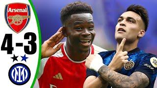 Arsenal vs Inter Milan 4-3 - All Goals & Highlights - 2024