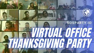 Virtual Thanksgiving Party Ideas Games for Work | Thanksgiving Team Building Activities by SOS Party