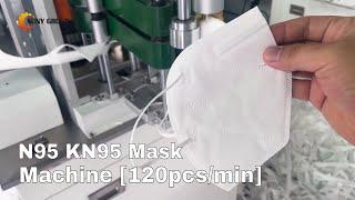 High Speed N95 Mask Machine [120pcs/min KN95 Mask Production Line]